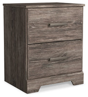 Ralinksi King Panel Bed with Mirrored Dresser, Chest and Nightstand in Gray from Ashley - Lara Furniture
