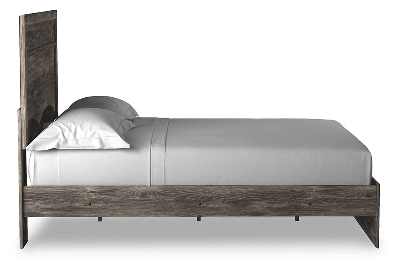 Ralinksi Queen Panel Bed with 2 Nightstands in Gray from Ashley - Lara Furniture