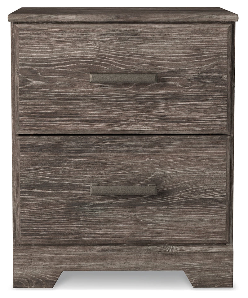 Ralinksi Queen Panel Bed with 2 Nightstands in Gray from Ashley - Lara Furniture