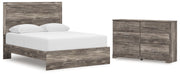 Ralinksi Queen Panel Bed with Dresser in Gray from Ashley - Lara Furniture