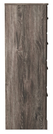 Ralinksi Queen Panel Bed with Mirrored Dresser, Chest and Nightstand in Gray from Ashley - Lara Furniture