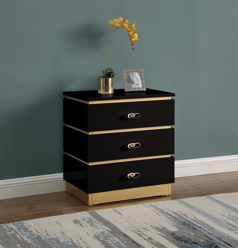 RANA NIGHTSTAND BLACK - RANA NIGHTSTAND BLACK