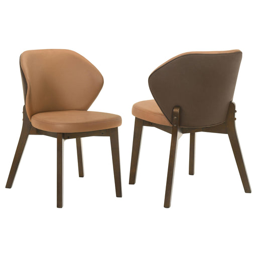 Randolph Dining Side Chair Butterscotch and Brown (Set of 2) - 192522