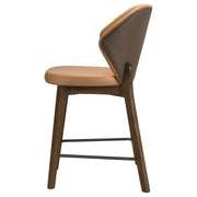 Randolph Upholstered Counter Height Chair Butterscotch and Brown (Set of 2) - 192529