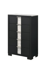 Rangley Black LED Panel Bedroom Set - Lara FurnitureBedroom Set