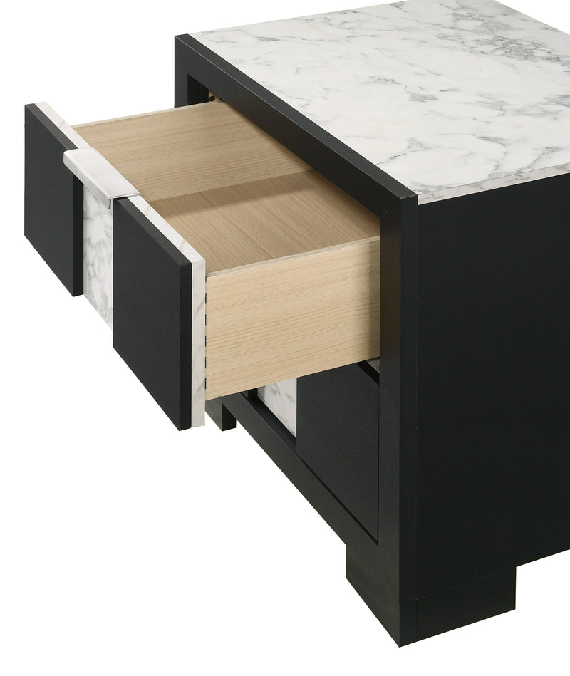 Rangley Black LED Panel Bedroom Set - Lara FurnitureBedroom Set