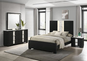 Rangley Black LED Panel Bedroom Set - Lara FurnitureBedroom Set