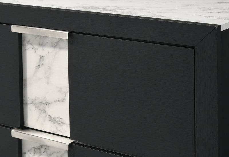 Rangley Black LED Panel Bedroom Set - Lara FurnitureBedroom Set