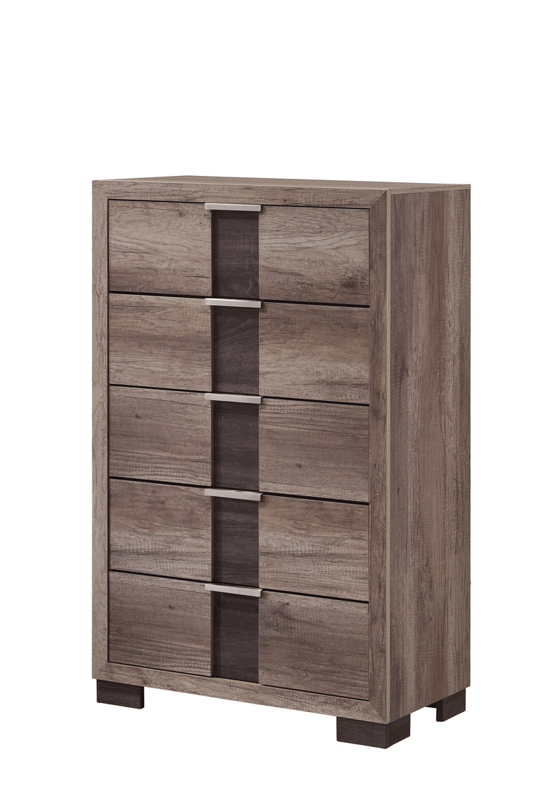 Rangley Brown LED Panel Bedroom Set - Lara FurnitureBedroom Set