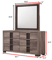 Rangley Brown LED Panel Bedroom Set - Lara FurnitureBedroom Set