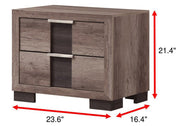 Rangley Brown LED Panel Bedroom Set - Lara FurnitureBedroom Set