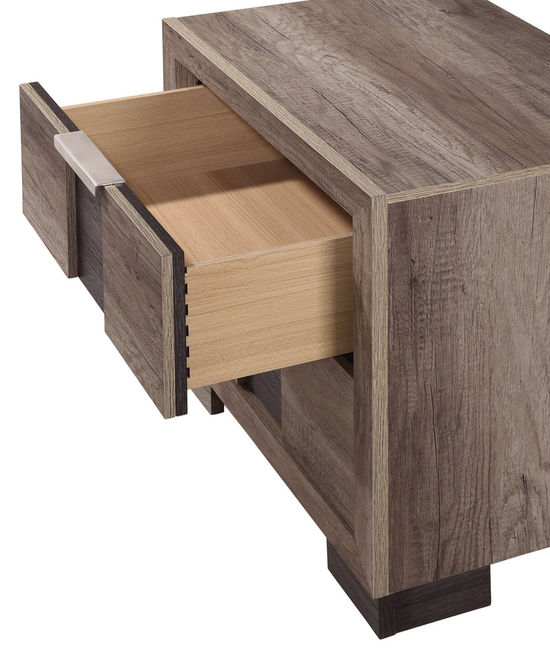 Rangley Brown LED Panel Bedroom Set - Lara FurnitureBedroom Set