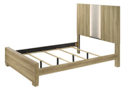 Rangley Driftwood King LED Panel Bed - Lara FurnitureKing Bed