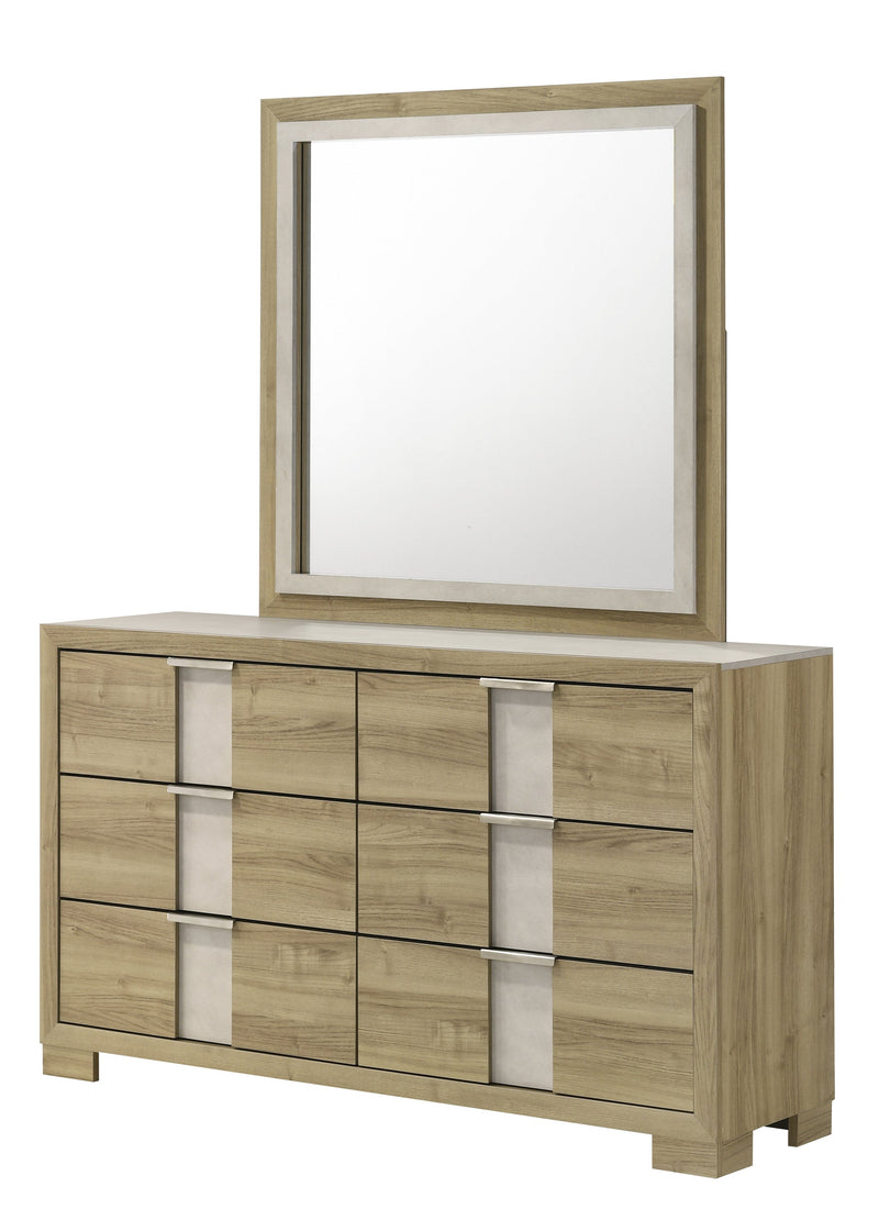 Rangley Driftwood LED Panel Bedroom Set - Lara FurnitureBedroom Set