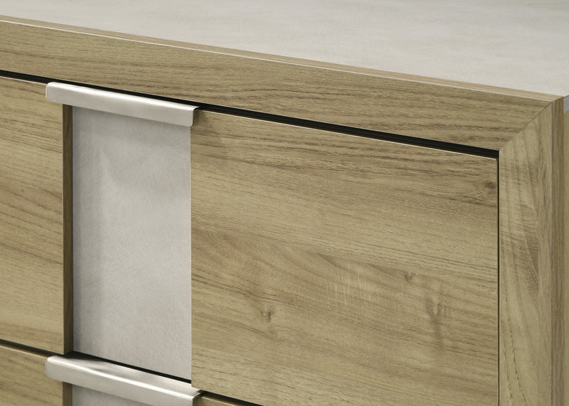 Rangley Driftwood LED Panel Bedroom Set - Lara FurnitureBedroom Set