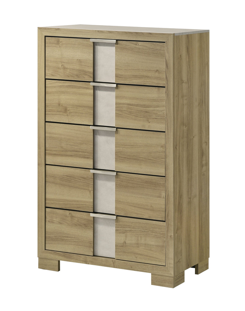 Rangley Driftwood LED Panel Bedroom Set - Lara FurnitureBedroom Set