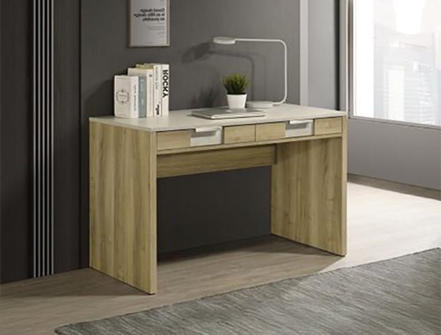 Rangley Writing Desk - Driftwood - Lara FurnitureOffice Desk