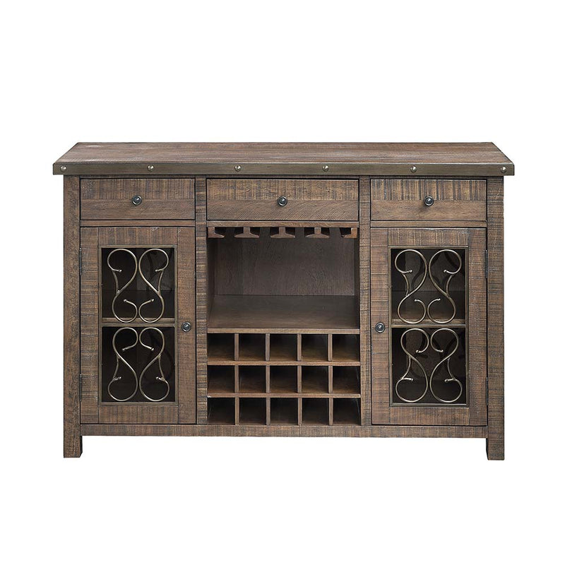 Raphaela Server W/Cup Holder & Wine Rack - DN00983
