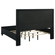 Ravenne 5-piece Velvet Upholstered Eastern King LED Bedroom Set Black - 223191KE-S5