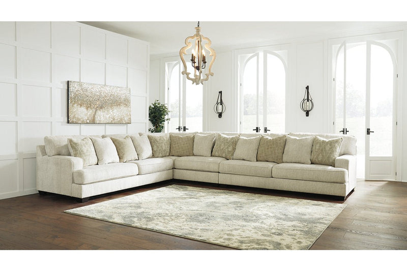 Rawcliffe Parchment 4 - Piece Sectional - Lara FurnitureSectional