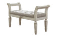 Realyn Antique White Accent Bench - Gate FurnitureAccent Bench