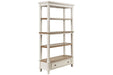 Realyn Brown/White 75" Bookcase - Gate FurnitureBookcases