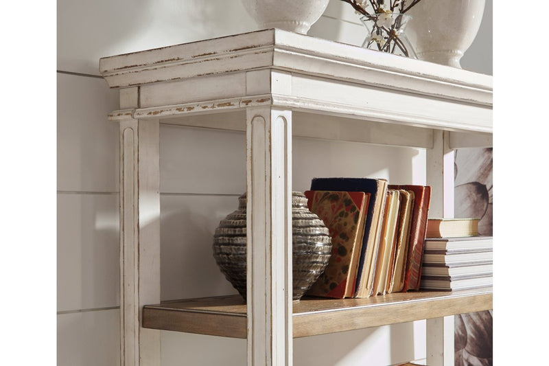 Realyn Brown/White 75" Bookcase - Lara FurnitureBookcases