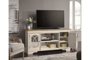 Realyn Chipped White 74" TV Stand - Lara FurnitureTV Stand