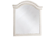 Realyn Chipped White Bedroom Mirror - Lara FurnitureMirror