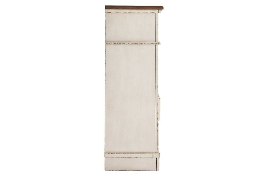 Realyn Chipped White Chest of Drawers - Gate FurnitureChest