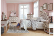 Realyn Chipped White Chest of Drawers - Lara FurnitureChest