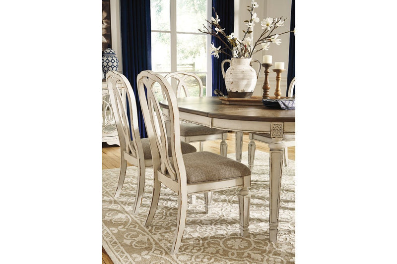 Realyn Chipped White Dining Chair (Set of 2) - Lara FurnitureDining Chair