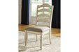 Realyn Chipped White Dining Chair (Set of 2) - Gate FurnitureDining Chair