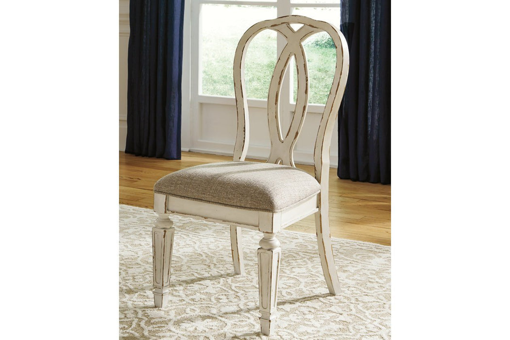 Realyn Chipped White Dining Chair (Set of 2) - Gate FurnitureDining Chair
