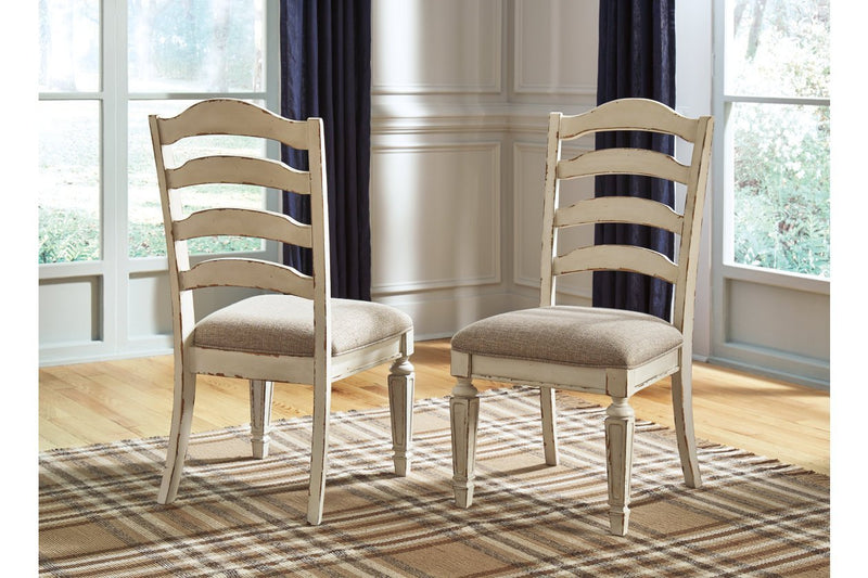 Realyn Chipped White Dining Chair (Set of 2) - Lara FurnitureDining Chair