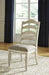 Realyn Chipped White Dining Chair (Set of 2) - Gate FurnitureDining Chair