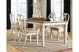 Realyn Chipped White Dining Extension Table - Gate FurnitureDining Table