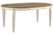Realyn Chipped White Dining Extension Table - Lara FurnitureDining Table