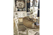 Realyn Chipped White Dining Extension Table - Lara FurnitureDining Table