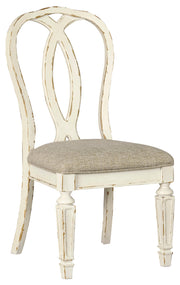 Realyn Chipped White Extendable Round/Oval Ladder Dining Set - Lara FurnitureDining Room Set