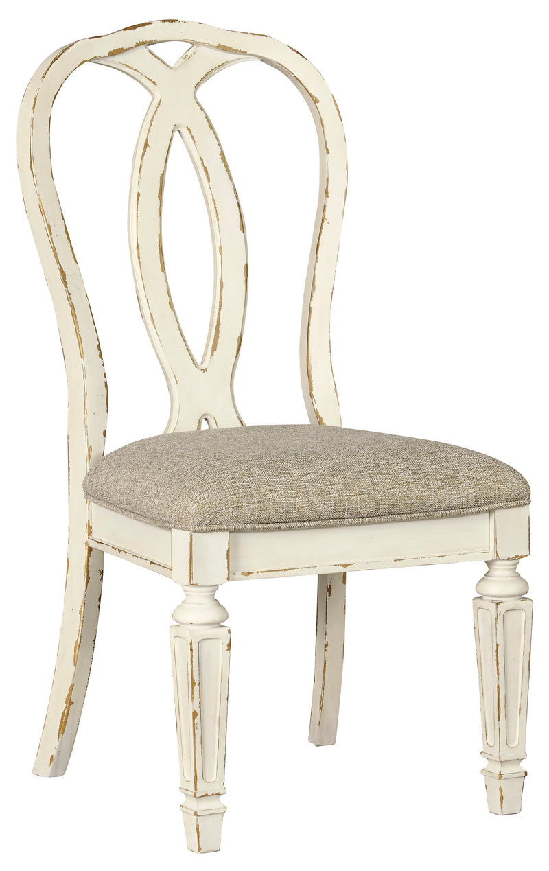 Realyn Chipped White Extendable Round/Oval Ladder Dining Set - Lara FurnitureDining Room Set