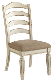 Realyn Chipped White Extendable Round/Oval Ladder Dining Set - Lara FurnitureDining Room Set