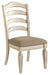 Realyn Chipped White Extendable Round/Oval Ladder Dining Set - Gate FurnitureDining Room Set