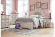 Realyn Chipped White Full Panel Bed - Gate FurnitureFull Bed