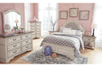 Realyn Chipped White Full Panel Bed - Gate FurnitureFull Bed