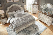 Realyn Chipped White Storage Panel Bedroom Set - Gate FurnitureBedroom Set