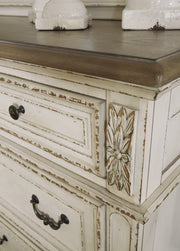 Realyn Chipped White Storage Panel Bedroom Set - Gate FurnitureBedroom Set