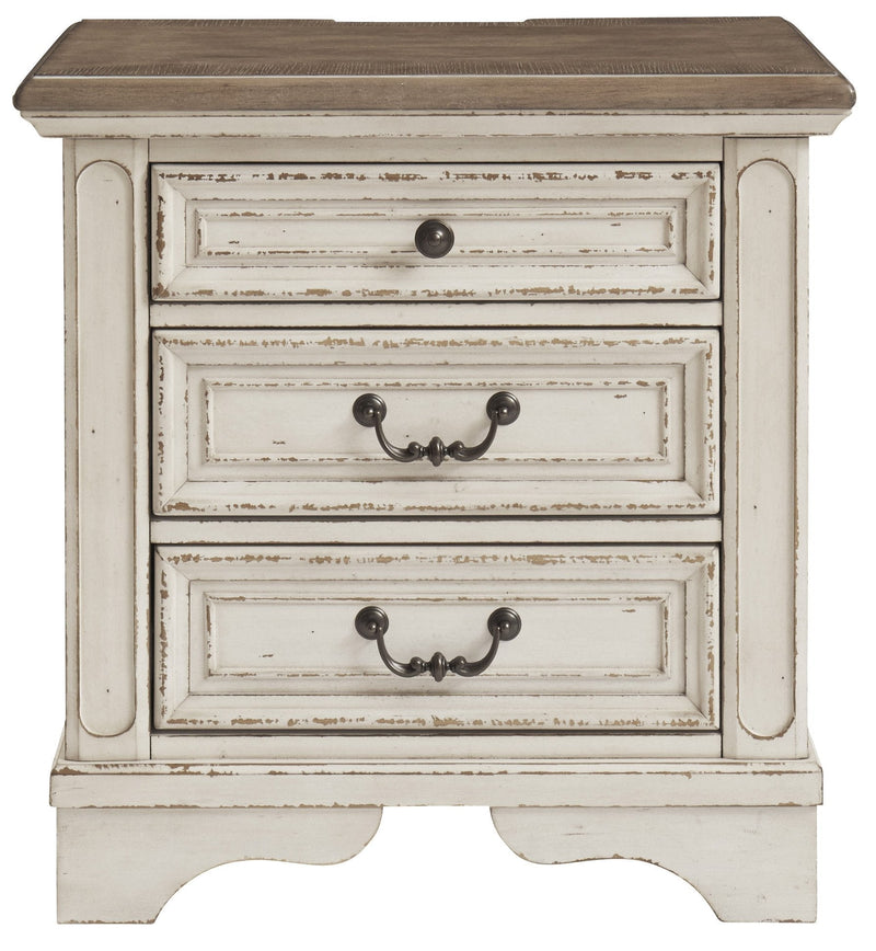 Realyn Chipped White Storage Panel Bedroom Set - Gate FurnitureBedroom Set