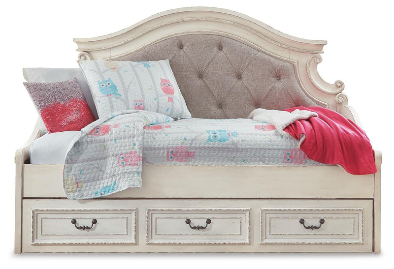 Realyn Chipped White Twin Day Bed - B743-80