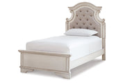 Realyn Chipped White Twin Panel Bed - Lara FurnitureTwin Bed